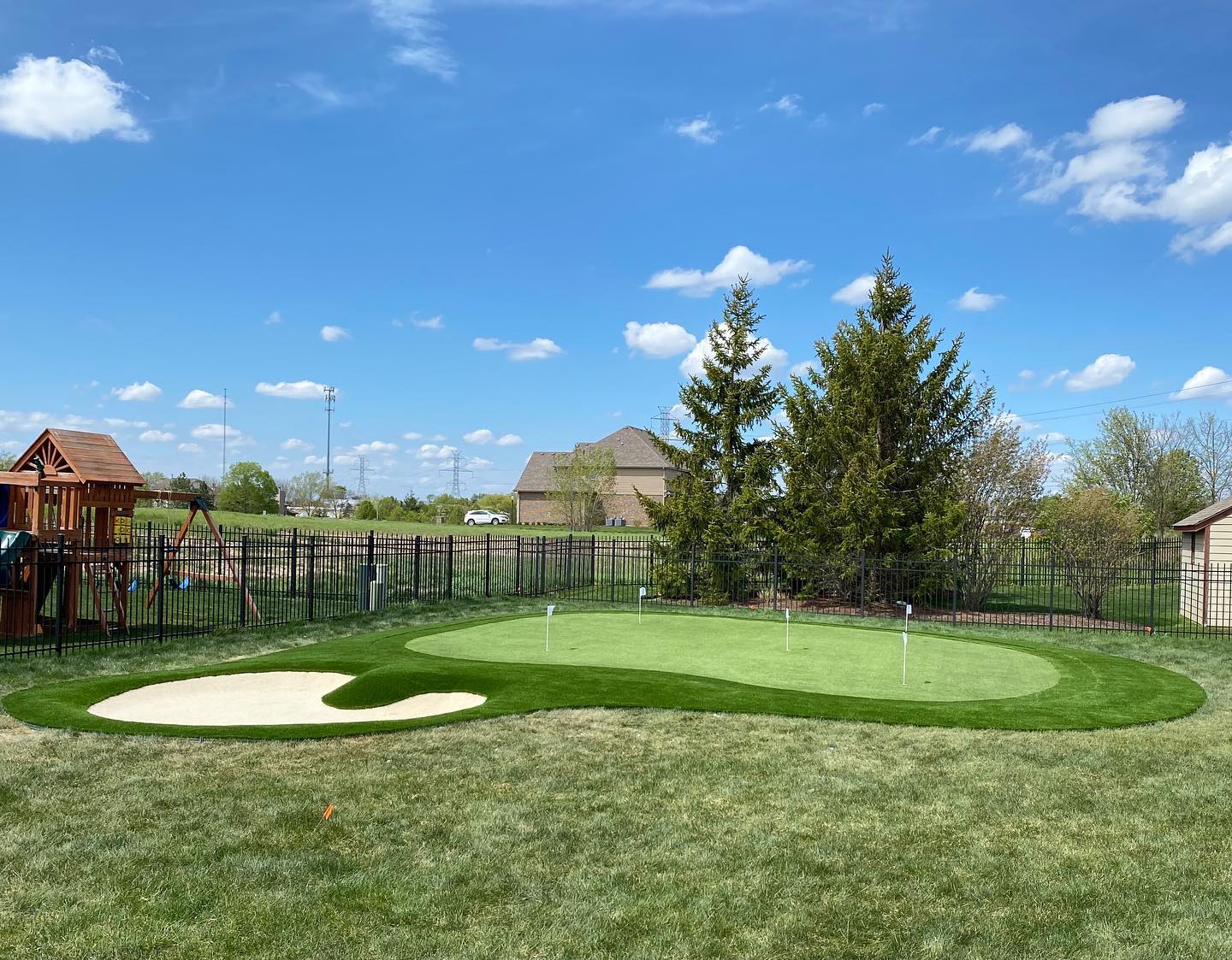 20mm Synthetic Grass Outdoor Putting Green Grass 1x3m 2x5m