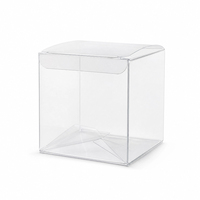 Emballage en plastique PET transparent pour boîte carrée avec trou de suspension, vitrine transparente pour produits 3C, boîte pliable avec détails en relief