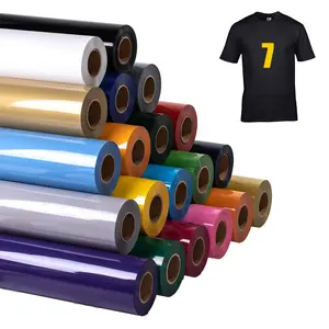 Kwaliteit Textil Htv Rolls Pvc Warmteoverdracht Vinyl Voor Kleding T-shirt Groothandel Korea Zachte Tijd Goede Film Kleur Gevoel hand