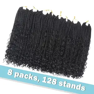 Wholesale Ombre Natural Goddess Pre-Looped Faux Locs Crochet Braiding Hair For Woman Butterfly Locs Crochet Hair Extensions