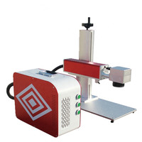 Mesin Printer Laser Pengukir Serat 3D 2.5D 3d Logam Tahan Karat Penanda Dalam 30W 50W 3D Bantuan Dinamis