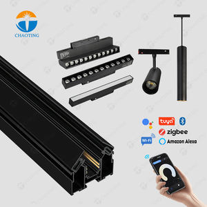 Nouveau design, rail magnétique en aluminium pour plafond <span class=keywords><strong>tendu</strong></span>, éclairage <span class=keywords><strong>LED</strong></span> sur rail 48V, Russie - Product Image 2