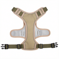 Harnais de luxe robuste anti-traction pour chien avec poignée, réfléchissant, réglable, en polyester, pour grands chiens, anti-éclatement, à attache rapide