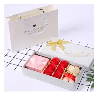 2023 Hot Selling Rose Soap Flower Gift Box Set For Perfect Birthday Day Valentines Day Gifts