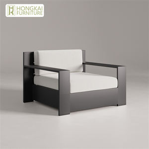 Ensemble de canapés d'extérieur en <span class=keywords><strong>aluminium</strong></span> pour hôtels de jardin Ensemble de canapés et de tables basses en métal - Product Image 5