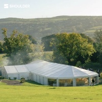 Tente de réception sur mesure avec structure en aluminium, grande tente modulaire extérieure pour mariage, banquet, exposition, célébration, événement, chapiteau en PVC