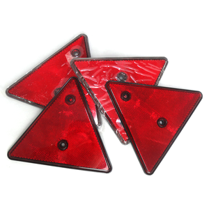 Réflecteur arrière triangulaire en acrylique K-lite Factory avec fixation à deux trous pour camion remorque, avertissement réfléchissant pour la <span class=keywords><strong>conduite</strong></span> - Product Image 3