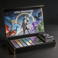 Impression en gros de cartes personnalisées avec logo OEM, conception personnalisée, cartes de collection de haute qualité, impression de cartes TCG texturées, pack de boosters de cartes à collectionner