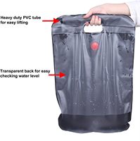 Sac de douche solaire portable pour le camping, les voyages en plein air, la randonnée, la douche d'été