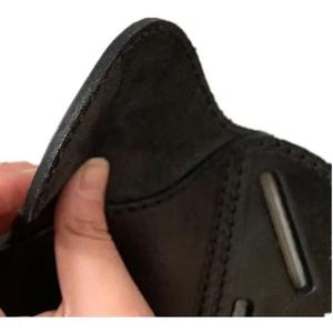 Funda de cintura oculta para exteriores, de cuero genuino, mini, invisible, para Walter PPQ <span class=keywords><strong>T4E</strong></span>, funda universal de transporte. - Product Image 6