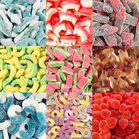 Bonbons Gommeux en Gros en Forme d'Animaux (Ours, Vers) Saveurs Mangue, Pêche, Fraise, Halal, Véganes, Marque Privée, Prix Usine OEM, Échantillon Gratuit