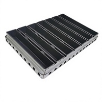 Plaque de cuisson perforée antiadhésive en alliage d'aluminium à 7 cavités, moule à pain de mie commercial, moule à baguette, moule à toast, compatible four pour boulangerie