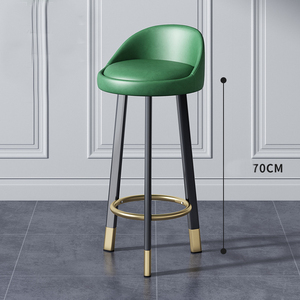 Sgabelli da Bar Alti Moderni e Semplici, Sedie da Bar Creative con <span class=keywords><strong>Piccolo</strong></span> Schienale, <span class=keywords><strong>Sgabello</strong></span> Girevole per Bancone e Negozio di Tè al Latte - Product Image 3