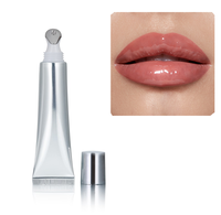 Baume à lèvres liquide brillant de haute qualité, végan, enrichi en peptides et acide hyaluronique, hydratant et nourrissant, marque privée