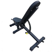 Banc de fitness personnalisé en acier durable pour la maison, banc de musculation réglable, chaise de fitness, banc à barbelles à surface dentelée pour la maison