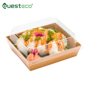 一次性纸质定制寿司盒圣诞树寿司盒金色寿司盒