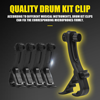 XTUGA Chine Grossiste Prix Bas MI7 Professionnel Instrument Micro Kit Microphones Batterie Basse Dynamique Filaire