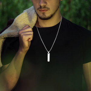 Collar con Barra Inicial para Hombre, Casual, Simple, Regalo para Él - Product Image 1