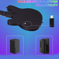 Nuevo controlador de guitarra inalámbrico para Xbox One/PC 2,4G Plug Play Gaming Guitar RGB Lights para Rock Band & Rhythm Games
