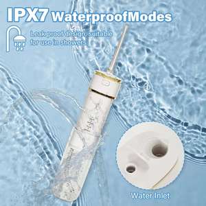 Portable 200ML <b>Mini</b> Electric Cordless for Adjustable Water Flosser IPX7 Waterproof Teeth/Braces Dental Cleaner - Product Image 4