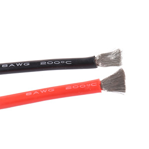 18Awg Silicone <b>Wire</b> Black Red 200C High Temperature <b>Soft</b> Cable For Rc Drone Motor Esc Battery Wiring - Product Image 2
