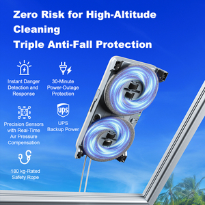 Robot <span class=keywords><strong>Limpiacristales</strong></span> Liectroux G8, Funcionamiento de Alta Velocidad, Pulverización de Agua Bidireccional, Limpiador de Ventanas Ultrafino - Product Image 6