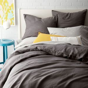 Llegadas funda de almohada nórdica satinada juegos de sábanas de lino francés ampliamente utilizados calidad Superior 2025 nuevo suministro tejido moderno sólido - Product Image 5