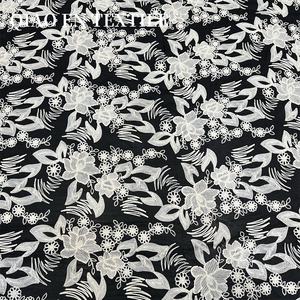 Fait à la main nouveau légèrement <span class=keywords><strong>transparent</strong></span> 100d <span class=keywords><strong>Tulle</strong></span> Rose fleur tridimensionnelle broderie tissu haut Cheongsam robe vêtement garçons - Product Image 4