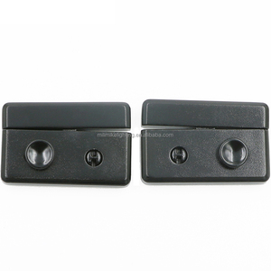 Black Finish Alloy Metal Clip <strong>Lock</strong> for Leather Bag <strong>Box</strong> Purse Hardware Clasp Closure <strong>Push</strong> <strong>Lock</strong> Buckle for Handbag - Product Image 1
