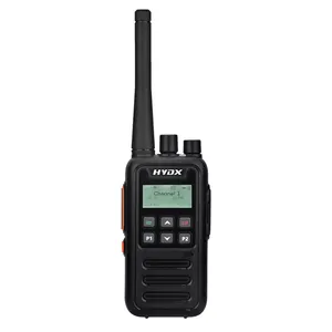 HYDX-D510 commercial sans fil longue portée portable talkie-walkie double bande radio bidirectionnelle avec casque et micro