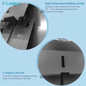 Bán buôn tùy chỉnh tủ xử lý Rack hiển thị đá hiển thị plinth vuông đá cẩm thạch hiển thị Acrylic đá mẫu khay - Product Image 4