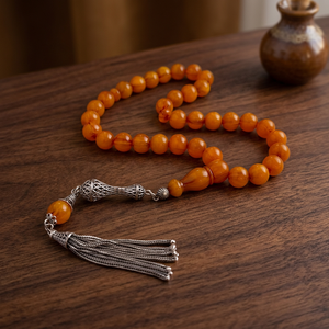 Creative <b>Art</b> Zone Faturan Religious Rosary Tasbih FWE-001 100% Resin Eco-Friendly High Quality Handmade <b>Art</b> Collectible 45 <b>Beads</b> - Product Image 3