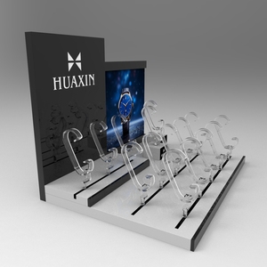 Tùy chỉnh MDF Acrylic đồng hồ hiển thị đứng bằng gỗ chủ và C Vòng hiển thị phụ kiện sang trọng đồng hồ hiển thị truy cập - Product Image 4