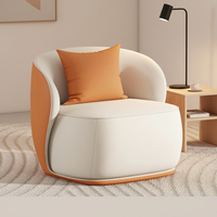 Canapé Chaise Longue Moderne en Cuir, Inclinable, Imperméable et Anti-Taches, Montage Facile, Salon, Chambre, Hôtel, Salle à Manger