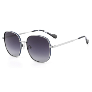 CUSTOM LOGO Unisex <b>Rectangle</b> <b>Sunglasses</b> Full Rim Metal Frame Red <b>Black</b> Polarized Lenses % UV Protection Fashion Adult Model - Product Image 5