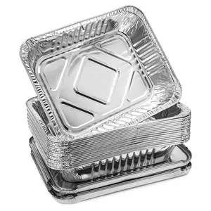 Diepe Halve Maat/Full Size Aluminiumfolie Catering Trays Fast Food Afhaalrestaurants Wegwerp Aluminium Voedselbak