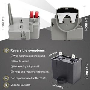 Relé de Arranque para Refrigerador W10197428, Pieza de Compresor RPTC61316, Eléctrico, de Plástico, Fácil Instalación para Refrigeradores Whirlpool - Product Image 3