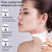 Appareil de beauté pour le cou, masseur photonique pour le rajeunissement de la peau du visage et du cou, instrument anti-rides pour éliminer les rides du cou