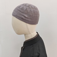 CCY Nuevas Gorras de Oración Islámicas de Malla de Color Sólido para Hombre, Gorros de Oración Tejidos con Orificios, Gorra Kufi Topi Musulmana de Ganchillo
