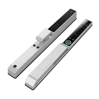 Serrure intelligente étanche Tuya à reconnaissance faciale et veineuse, verrouillage automatique, application TT, empreinte digitale, en aluminium mince pour portes