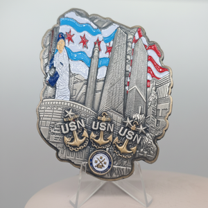Pièces <span class=keywords><strong>de</strong></span> collection personnalisées avec logo gravé en 3D, en alliage <span class=keywords><strong>de</strong></span> zinc, <span class=keywords><strong>or</strong></span>, argent, émail, <span class=keywords><strong>d</strong></span>écoupées et imprimées - Product Image 3