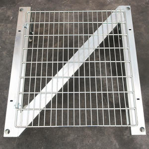 फोल्डेबल टिकाऊ गैल्वेनाइज्ड स्टील जाल रोल पिंजरे 500 किलोग्राम क्षमता L760xd850xh1870 सुपरमार्केट लॉजिस्टिक परिवहन - Product Image 5