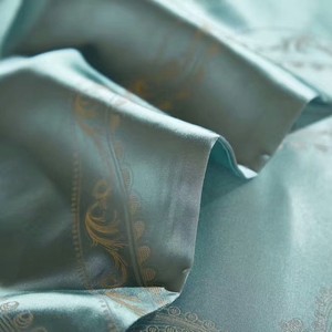 Top Luxury100% Mulberry Silk Light Green Duvet Cover Silky High-end <strong>Silver</strong> Bed Sheet Home Textile <strong>Bedding</strong> Sets Wholesaler - Product Image 5