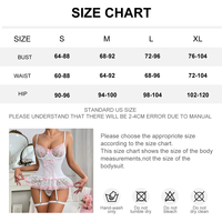 Ensemble de Lingerie Sexy en Dentelle pour Femme, Costume de Cosplay de Soubrette Française, avec Armatures, Nœud en Dentelle, Respirant et Transparent