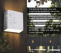 Vente flash - Applique murale LED 4W, angle de faisceau réglable, IP65, pour extérieur et intérieur