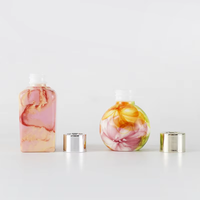 Décoration intérieure de la chambre impression de finition délicate semblable à de la céramique emballage de bouteille en verre diffuseur de roseau d'aromathérapie de nouveau style Unique