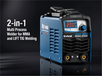 Machine à souder MMA à moteur DC Rolwal Inverter 120-200A 220V Neuve