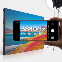 Pantalla LED 4K Ultra HD para Interiores GOB P1.25/P1.5/P1.86 de Paso Fino, Video Wall para Salas de Exposiciones Corporativas y Salas de Reuniones, Pantalla sin Juntas