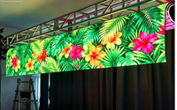 Écran LED flexible P3.91 prêt à être expédié, mur vidéo LED enroulable, écran LED portable haute fréquence de rafraîchissement ≤7680Hz pour scène, événement, église