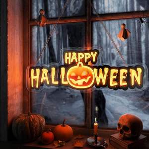 Lumières LED d'Halloween avec Crânes <span class=keywords><strong>de</strong></span> Citrouille Globes oculaires fantômes Motif <span class=keywords><strong>de</strong></span> chauve-souris Décoration <span class=keywords><strong>de</strong></span> Noël Maison hantée Lumières LED Logo - Product Image 3